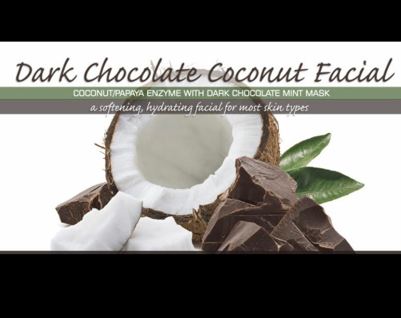 Dark Chocolate Coconut Valentines Day Facial Package