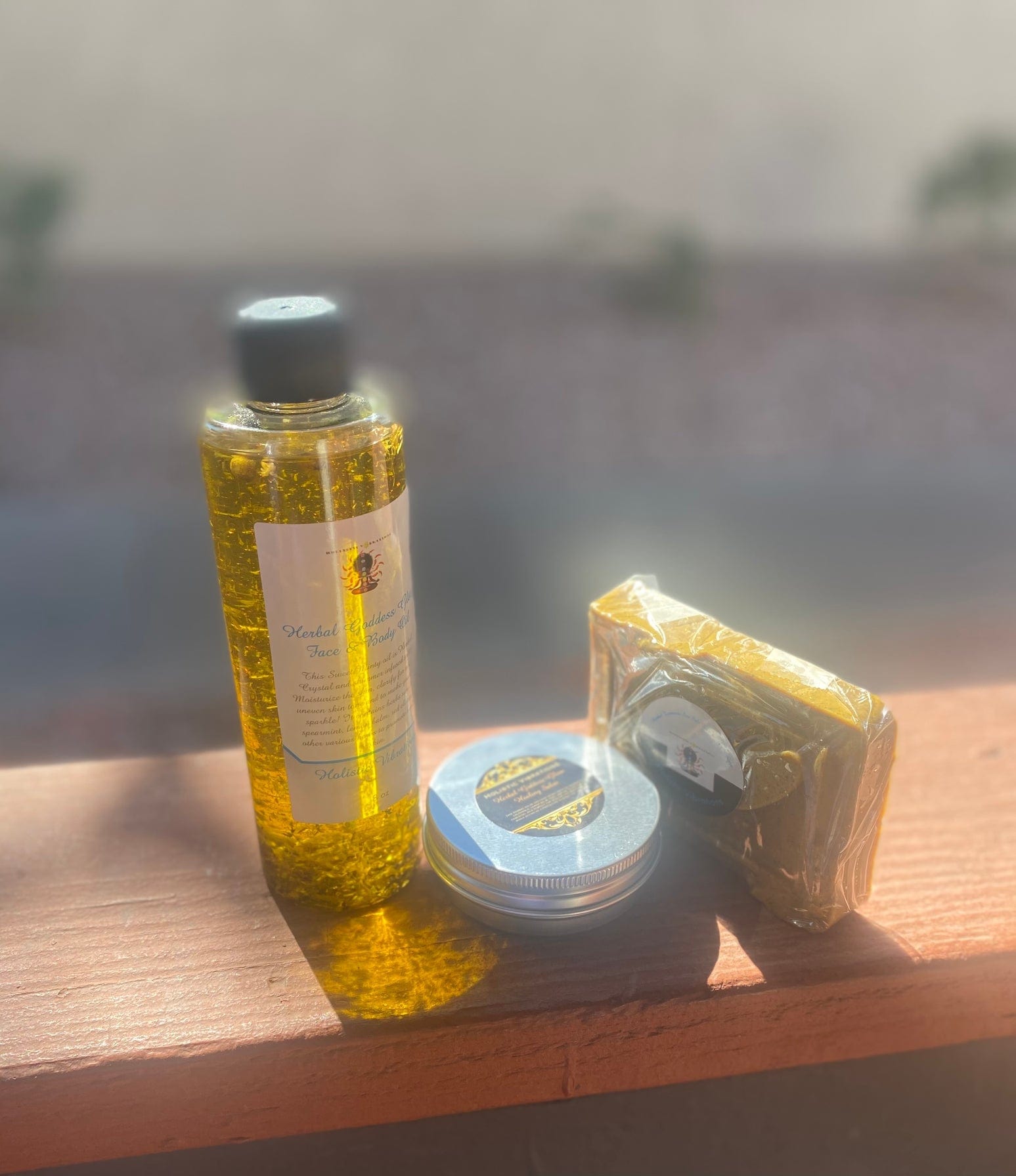 Holistic Vibrations Herbal Goddess Glow Turmeric Sea Salt Face & Body Soap