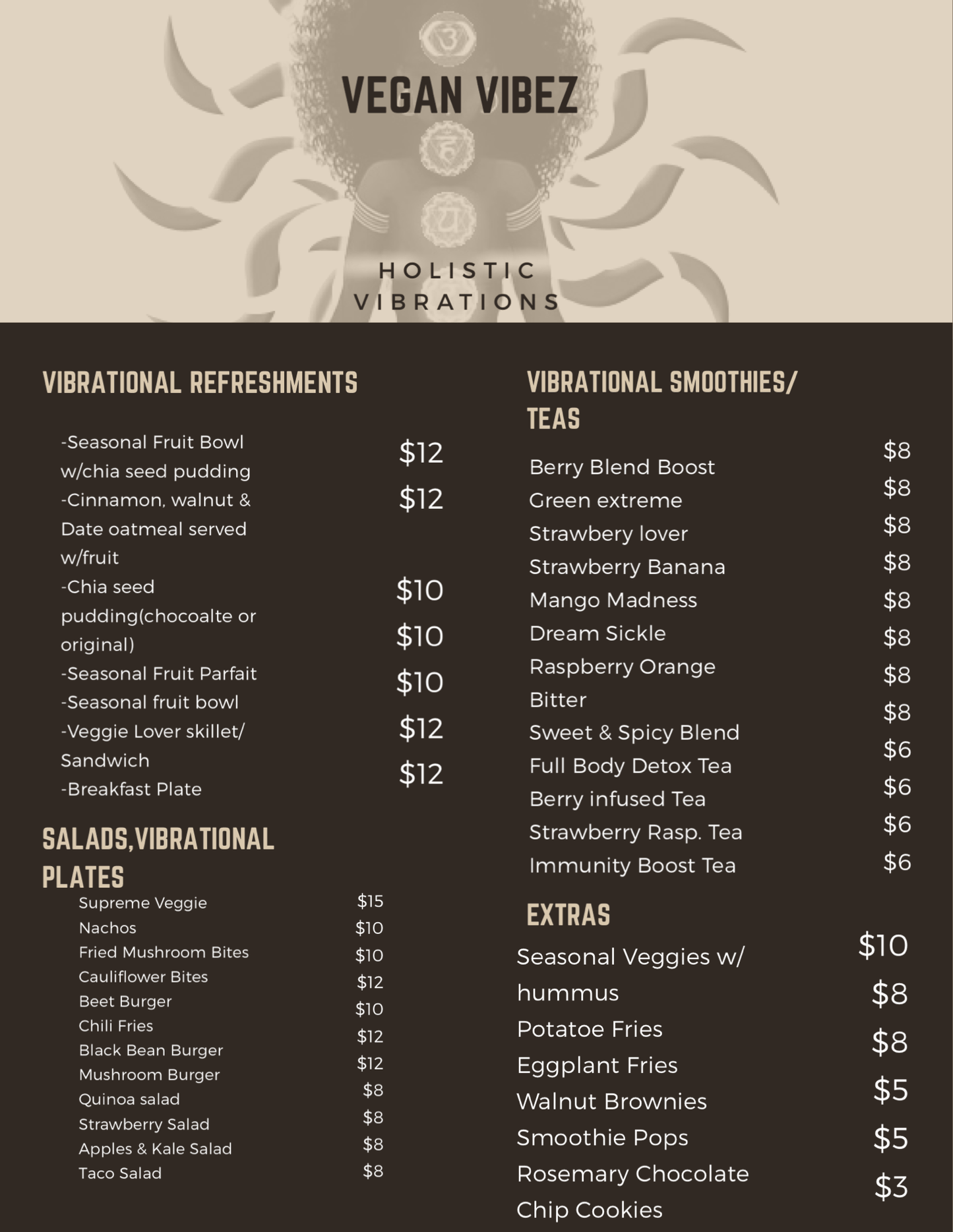 Vegan Vibez Vibrational Smoothies - Holistic Vibrations  